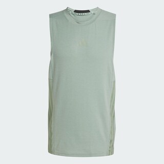 Foto 3 | Playera Sin Mangas Designed-for-training 3 Franjas Adidas Verde Hombre