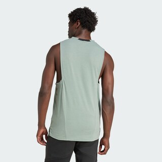 Foto 4 | Playera Sin Mangas Designed-for-training 3 Franjas Adidas Verde Hombre