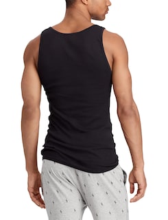 Foto 3 | Camiseta Sin Mangas Polo Ralph Lauren De Algodón De Corte Clásico Para Hombre, Negro/rojo - Venta Internacional.