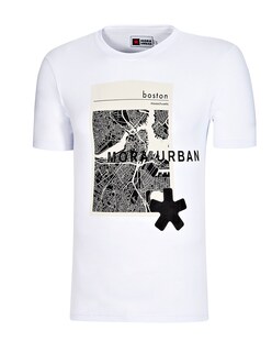 Foto 1 | Mora Urban Playera Para Hombre Blanco