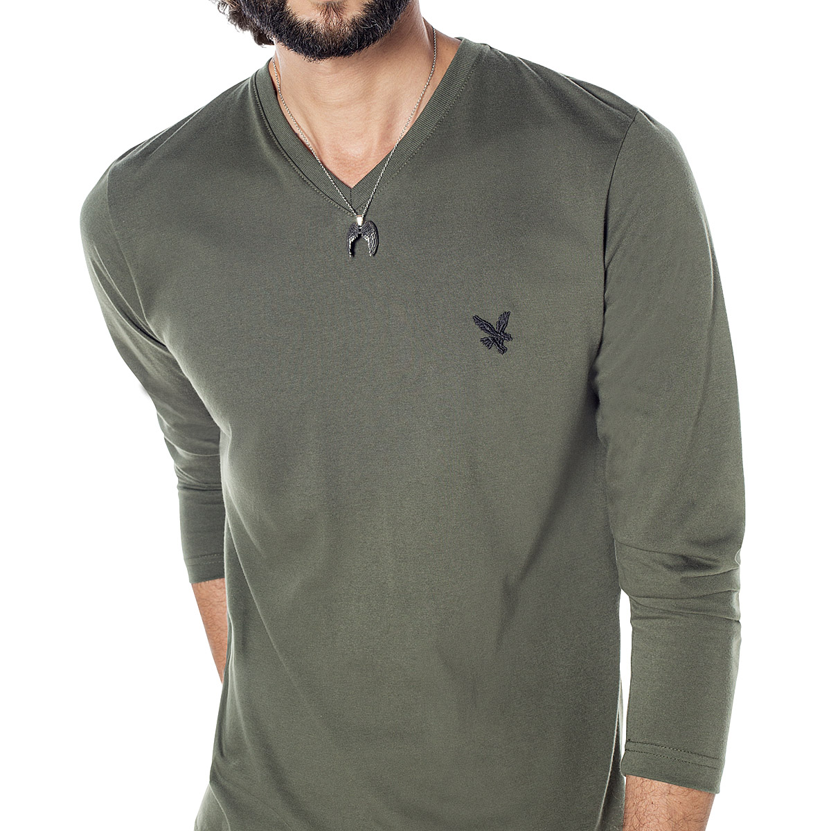 Foto 2 pulgar | Felker Playera Para Hombre Olivo