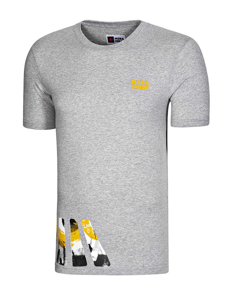 Foto 2 pulgar | Mora Urban Playera Para Hombre Gris