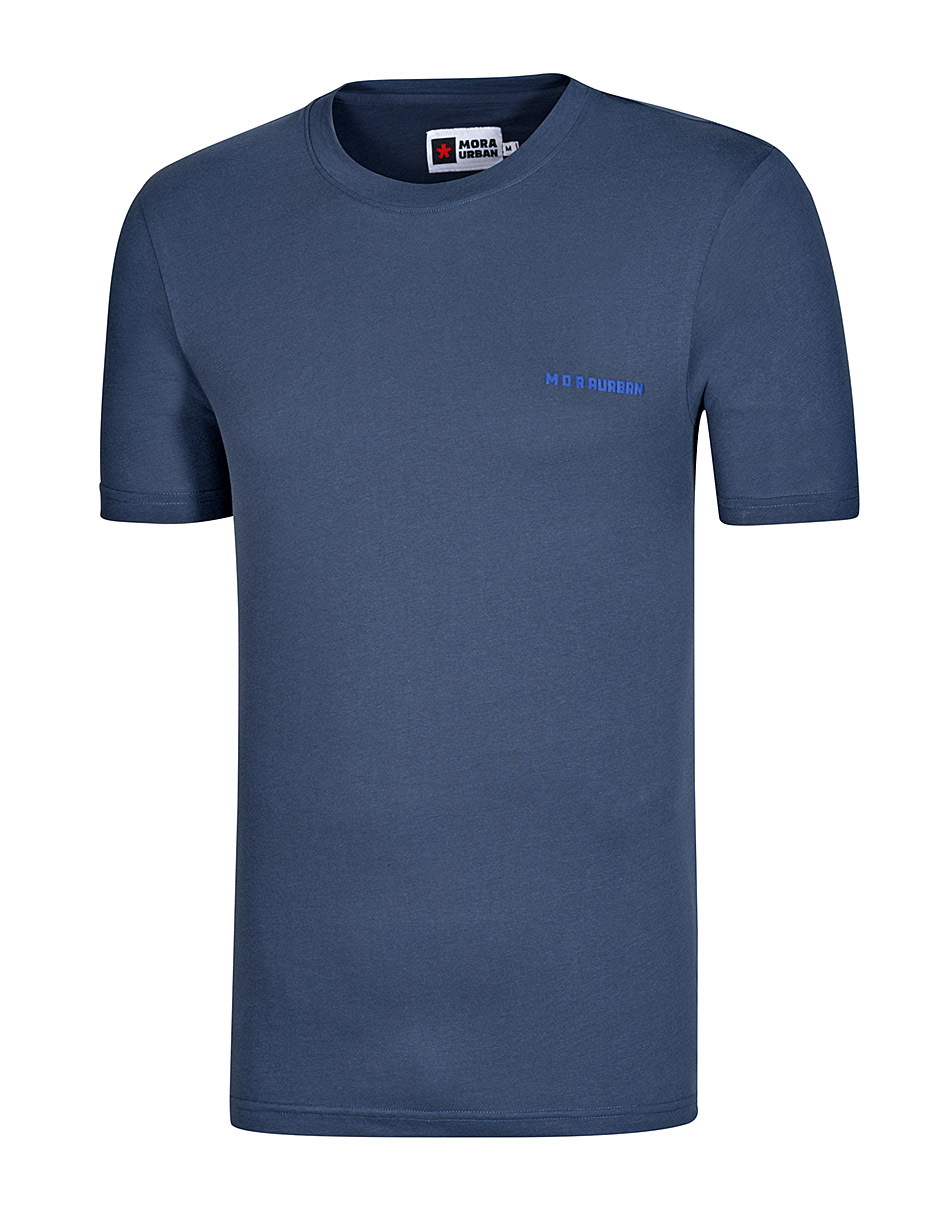 Foto 2 pulgar | Mora Urban Playera Para Hombre Azul
