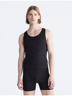Foto 2 | Playeras De Resaque Calvin Klein Algodon 3 Pz Color Negro Nb2450 - Original