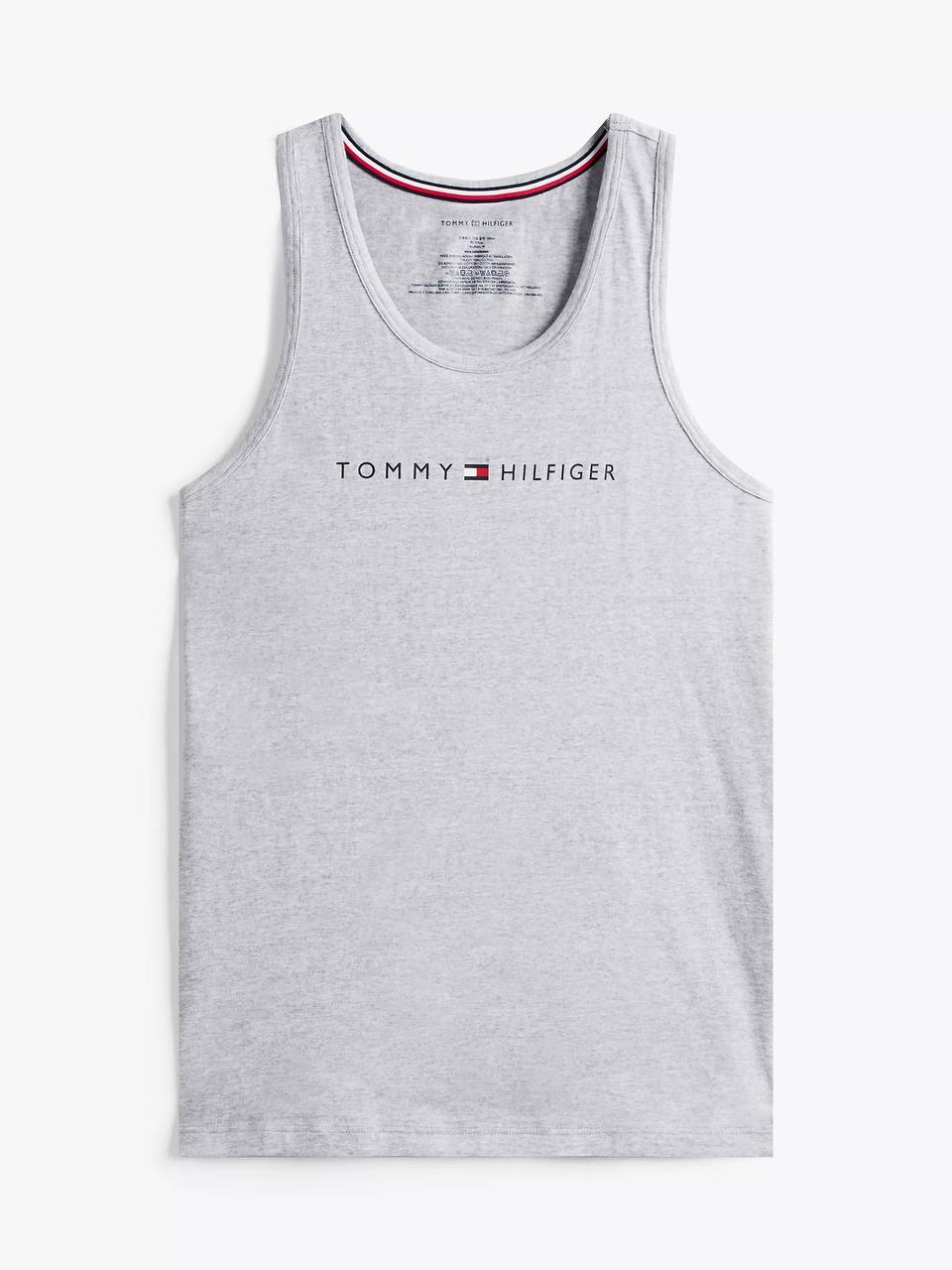 Foto 3 pulgar | Playera Tommy Hilfiger De Resaque Algodón Suave Logo De Hombre Color Gris