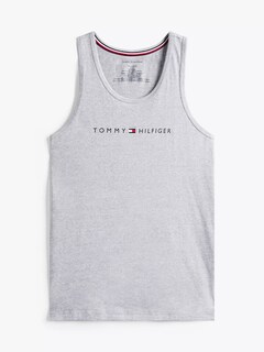 Foto 2 | Playera Tommy Hilfiger De Resaque Algodón Suave Logo De Hombre Color Gris