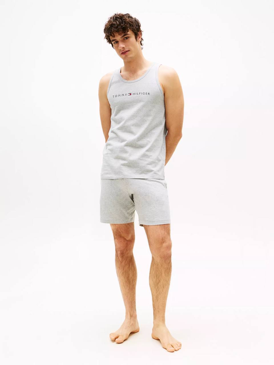 Foto 5 pulgar | Playera Tommy Hilfiger De Resaque Algodón Suave Logo De Hombre Color Gris