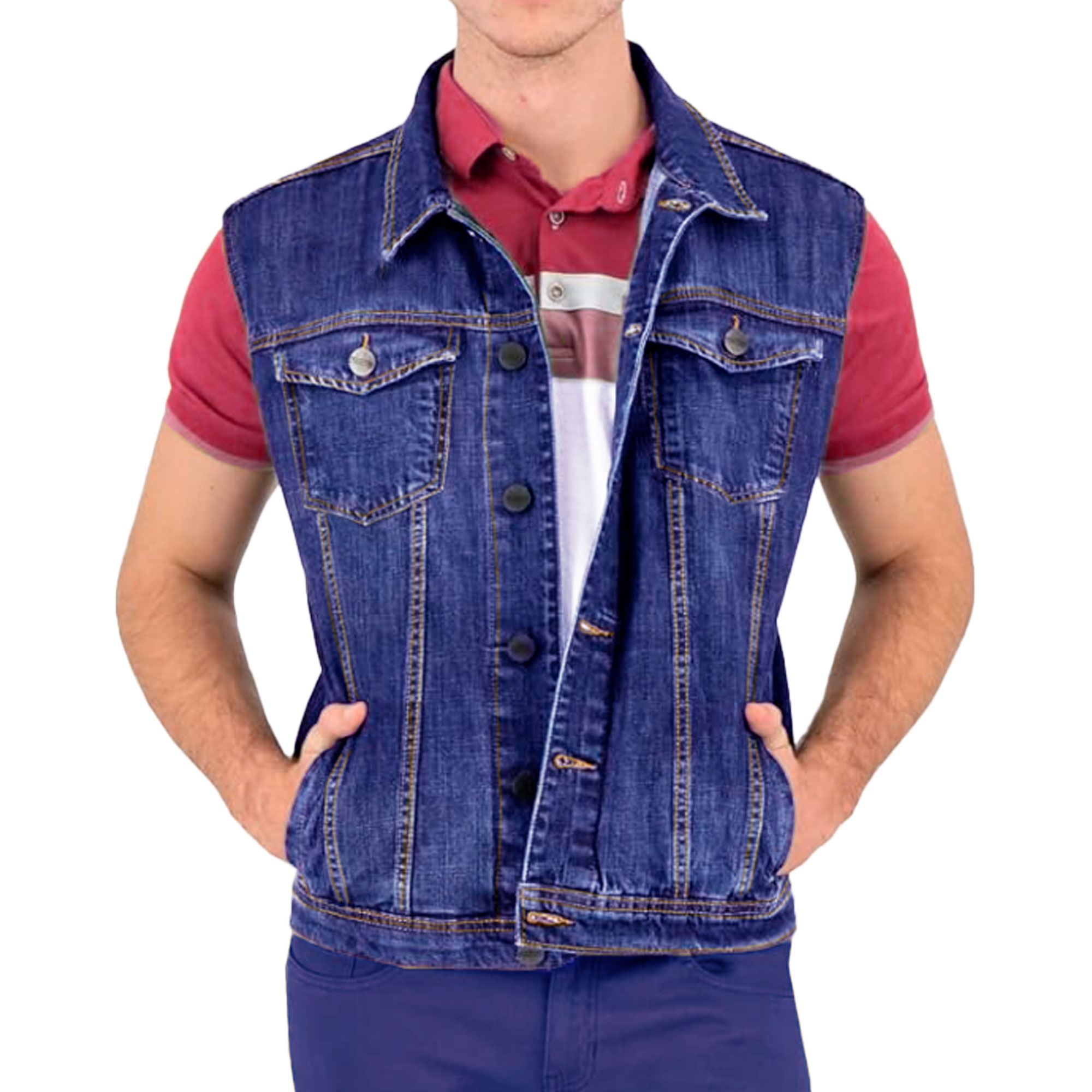Foto 2 pulgar | Chaleco Mezclilla Britos Jeans Hombre 803682