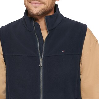 Foto 3 | Chaleco Tommy Hilfiger De Forro Polar Para Hombre, Color Azul Marino, Talla M - Venta Internacional.