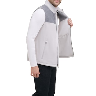 Foto 2 | Chaleco Tommy Hilfiger De Forro Polar Para Hombre, Color Gris Claro, Xxl - Venta Internacional.