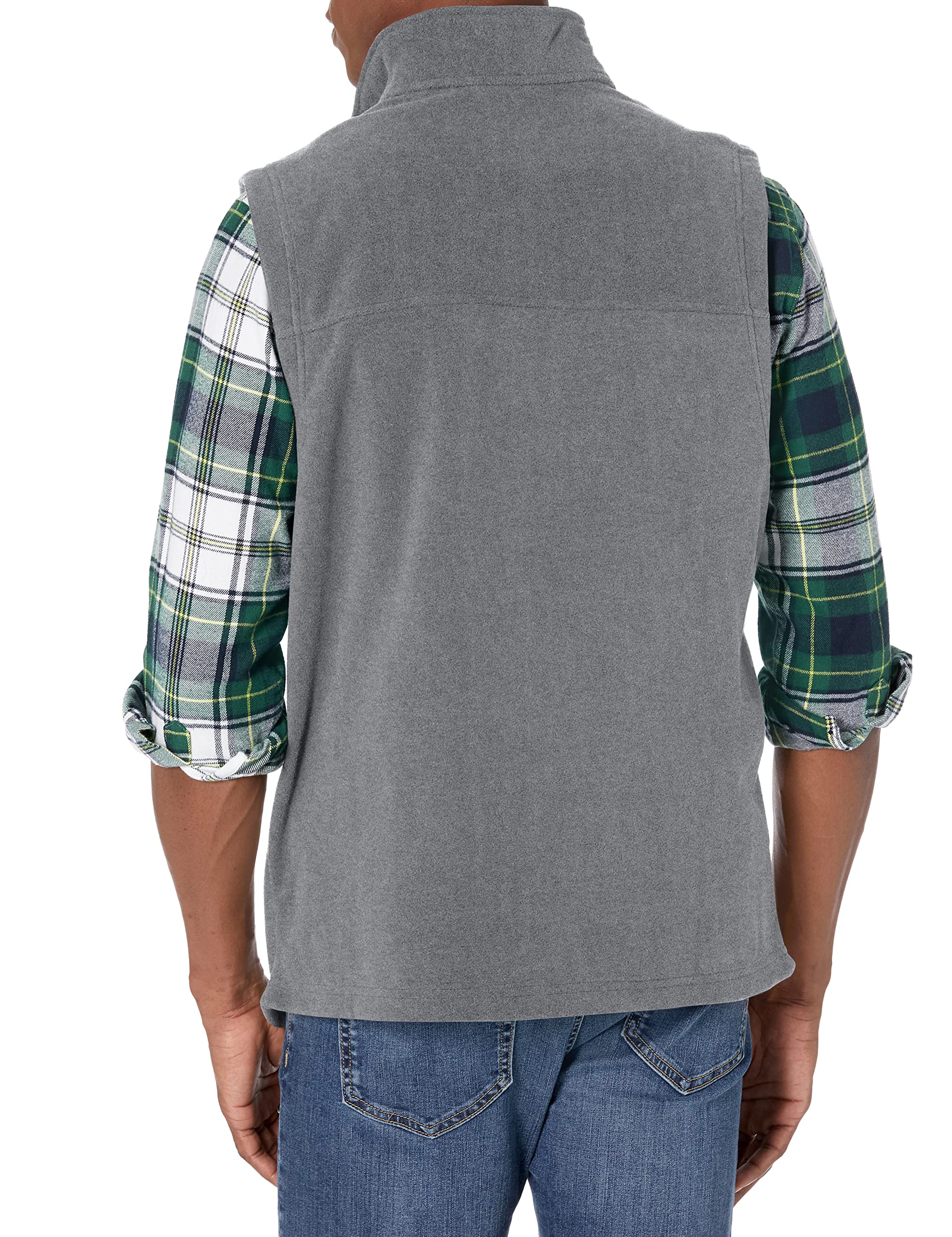 Foto 3 pulgar | Chaleco Tommy Hilfiger De Forro Polar Para Hombre, Color Gris Claro, Talla Xs - Venta Internacional.