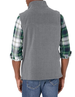 Foto 2 | Chaleco Tommy Hilfiger De Forro Polar Para Hombre, Color Gris Claro, Talla Xs - Venta Internacional.