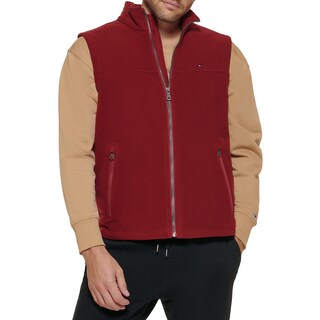 Foto 1 | Chaleco Tommy Hilfiger de Forro Polar Rojo para Hombre - Venta Internacional
