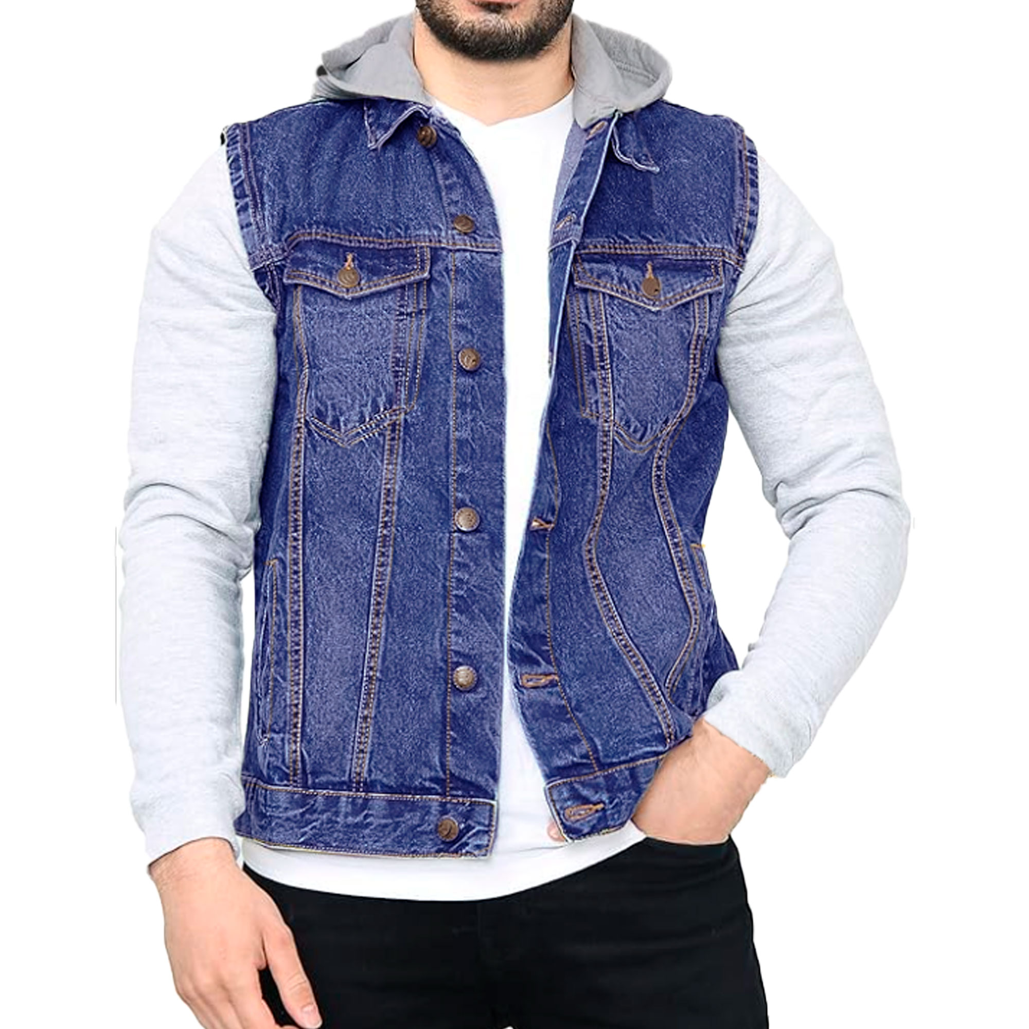 Foto 2 pulgar | Chaleco Britos Jeans de Mezclilla para Hombre