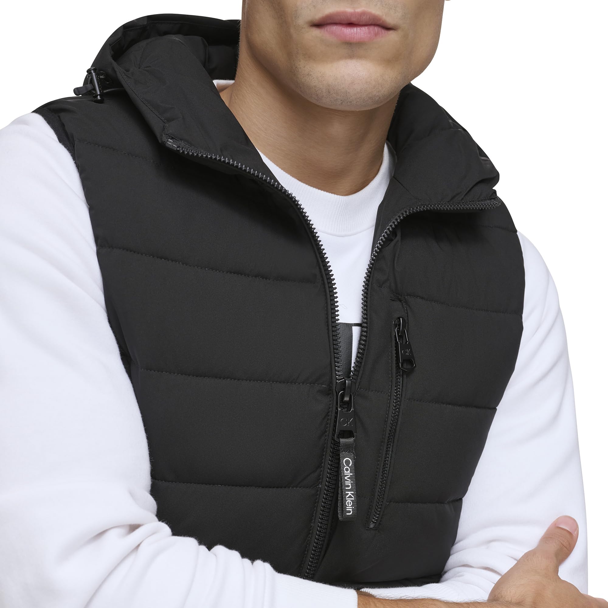 Foto 3 pulgar | Chaleco Calvin Klein Outwear Para Hombre, Color Negro, Talla M - Venta Internacional.