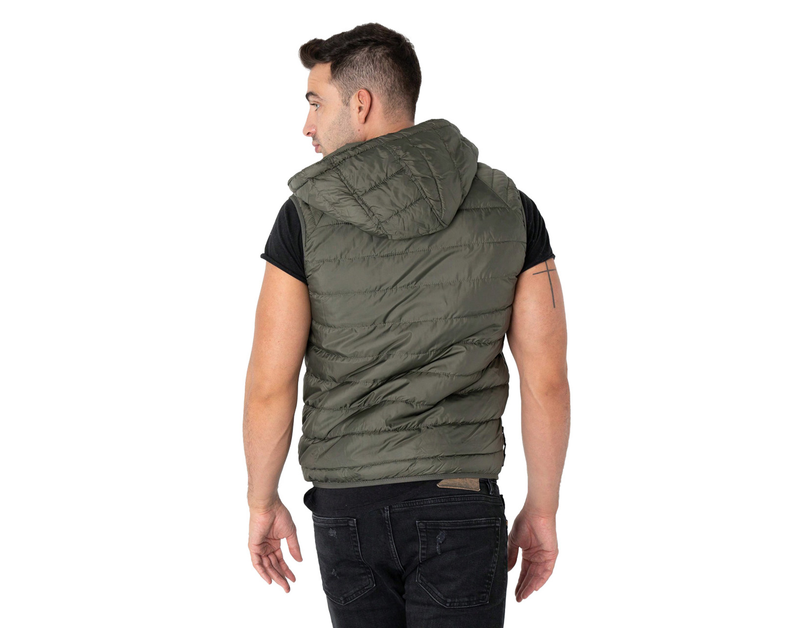 Foto 4 pulgar | Chaleco Ocean Point Verde Con Gorro