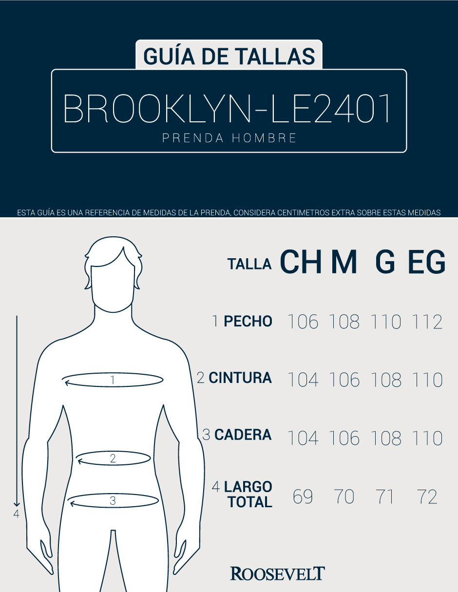 Foto 4 | Chaleco Roosevelt Caballero Brooklyn-le2401 Negro
