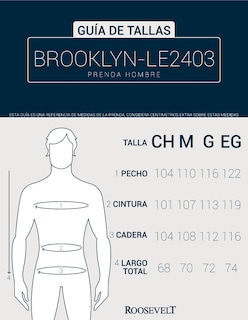 Foto 5 | Chaleco Roosevelt Caballero Brooklyn-le2403 Azul Marino