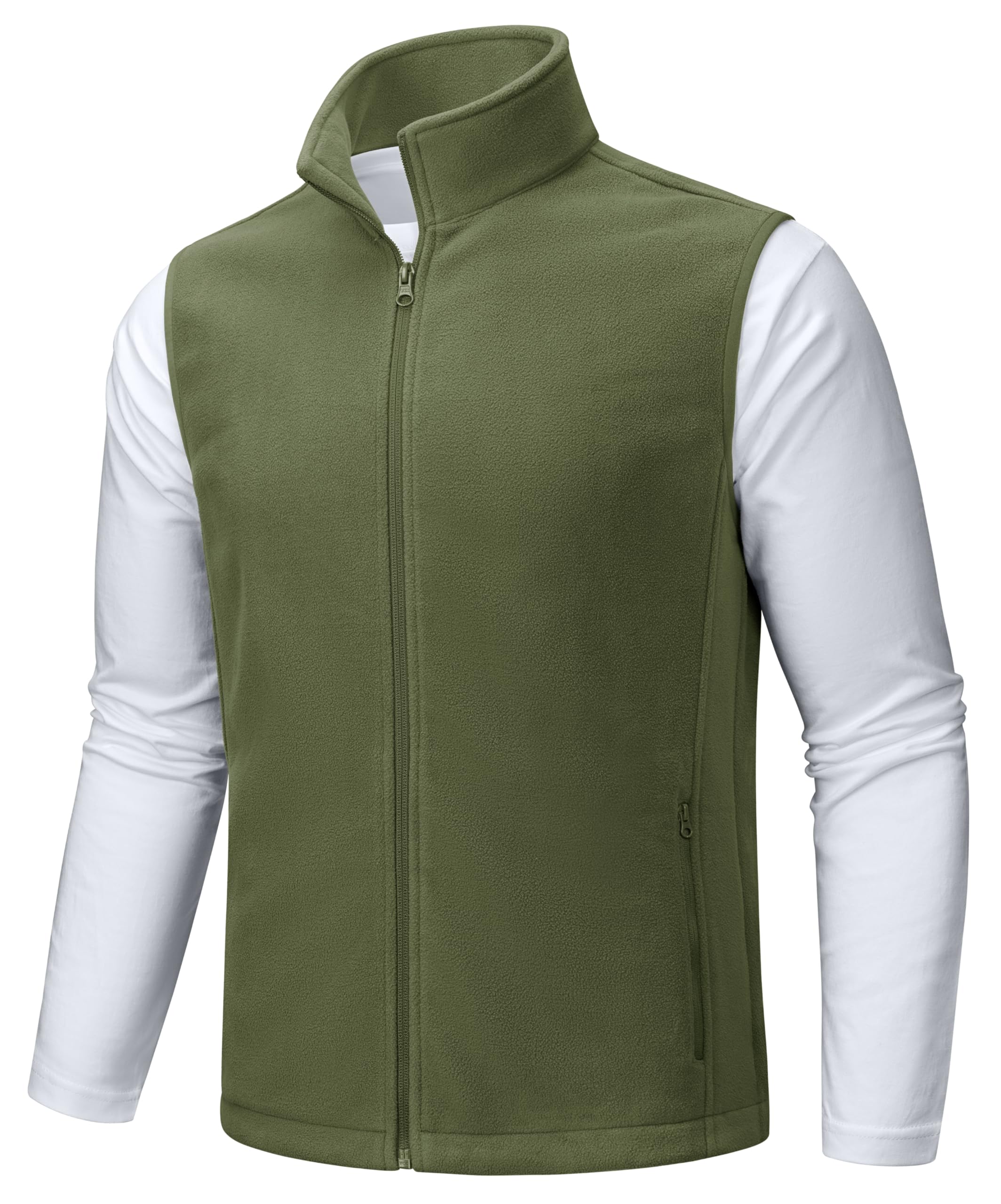 Foto 2 pulgar | Chaleco Para Correr Tacvasen De Forro Polar Ligero Y Cálido Para Hombre Armygreen M - Venta Internacional.
