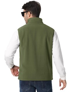 Foto 2 | Chaleco Para Correr Tacvasen De Forro Polar Ligero Y Cálido Para Hombre Armygreen M - Venta Internacional.