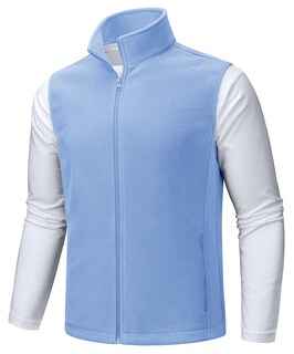 Foto 1 | Chaleco Tacvasen, Abrigo Cálido De Forro Polar Con Cremallera, Azul Claro, L, Para Hombre - Venta Internacional.