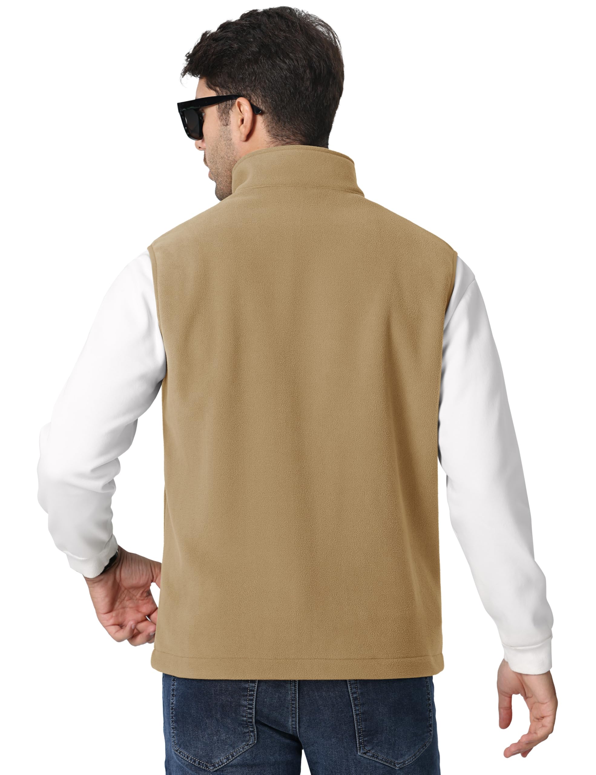 Foto 2 | Chaleco Polar Tacvasen Para Hombre, Chaqueta Cálida Sin Mangas, Caqui, 2xl - Venta Internacional.