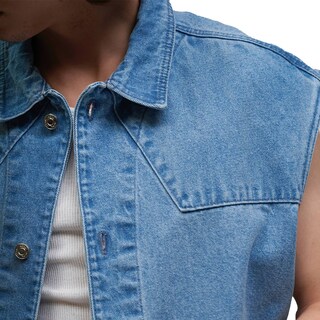 Foto 4 | Chaleco De Mezclilla Mchk. Caballero Diseño De Estrella, Color Azul. Modelo 8077