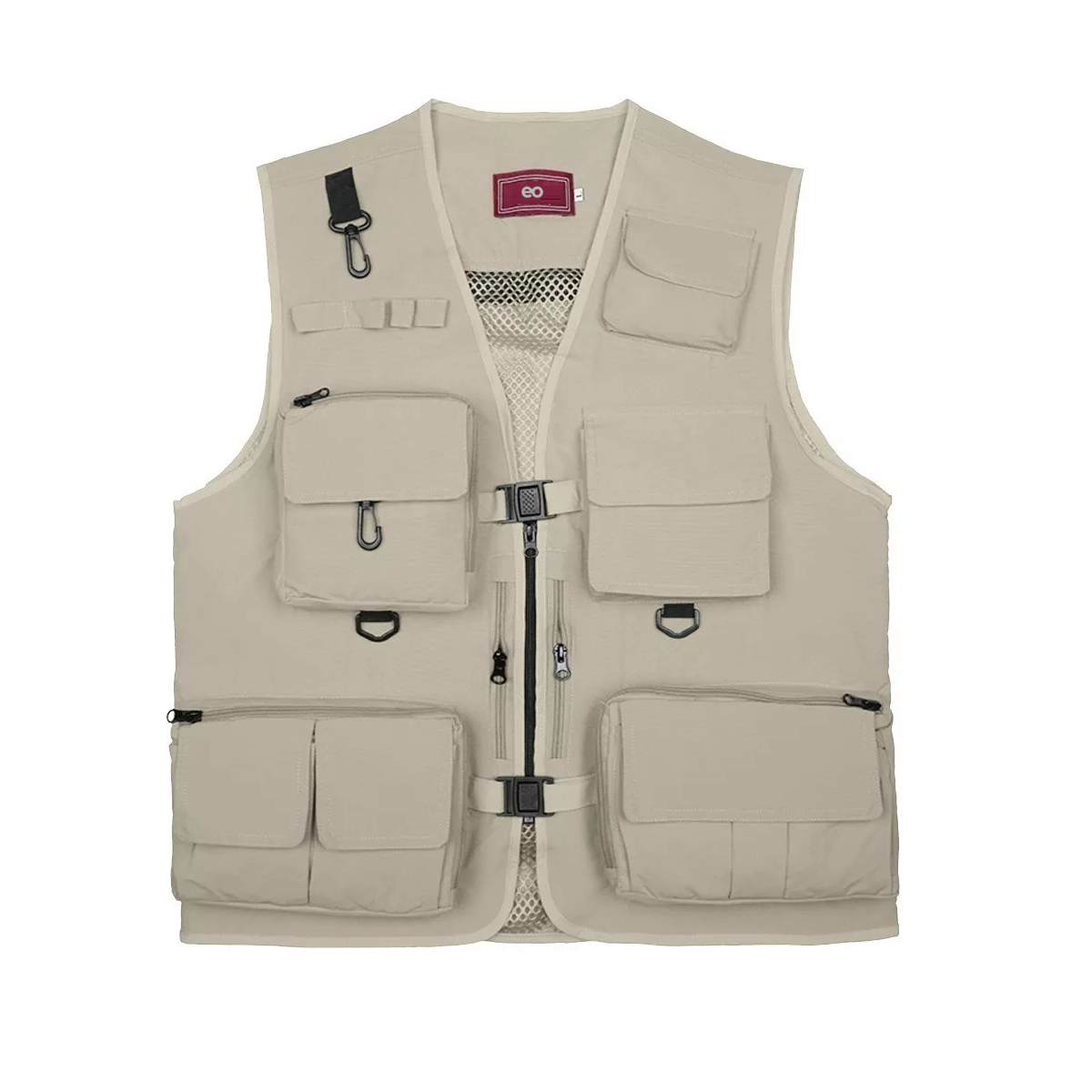 Foto 1 | Chaleco De Fotografía De Pesca Verano Multibolsillos Talla M Eo Safe Imports Esi-10463-1 Beige