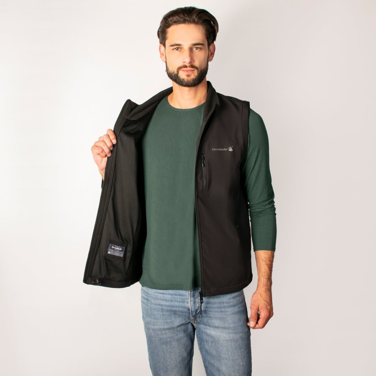 Foto 2 | Chaleco Greenlander Para Hombre Senderismo Softshell