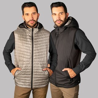 Foto 2 | Chaleco Greenlander Reversible Con Capucha Térmico, Ligero, Acolchado Y Rompevientos 2 En 1 Revesrible Para Hombre