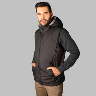 Foto 4 | Chaleco Greenlander Reversible Con Capucha Térmico, Ligero, Acolchado Y Rompevientos 2 En 1 Revesrible Para Hombre