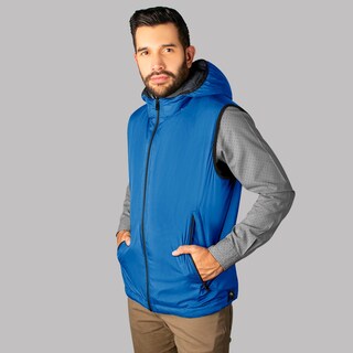 Foto 8 | Chaleco Greenlander Reversible Con Capucha Térmico, Ligero, Acolchado Y Rompevientos 2 En 1 Revesrible Para Hombre
