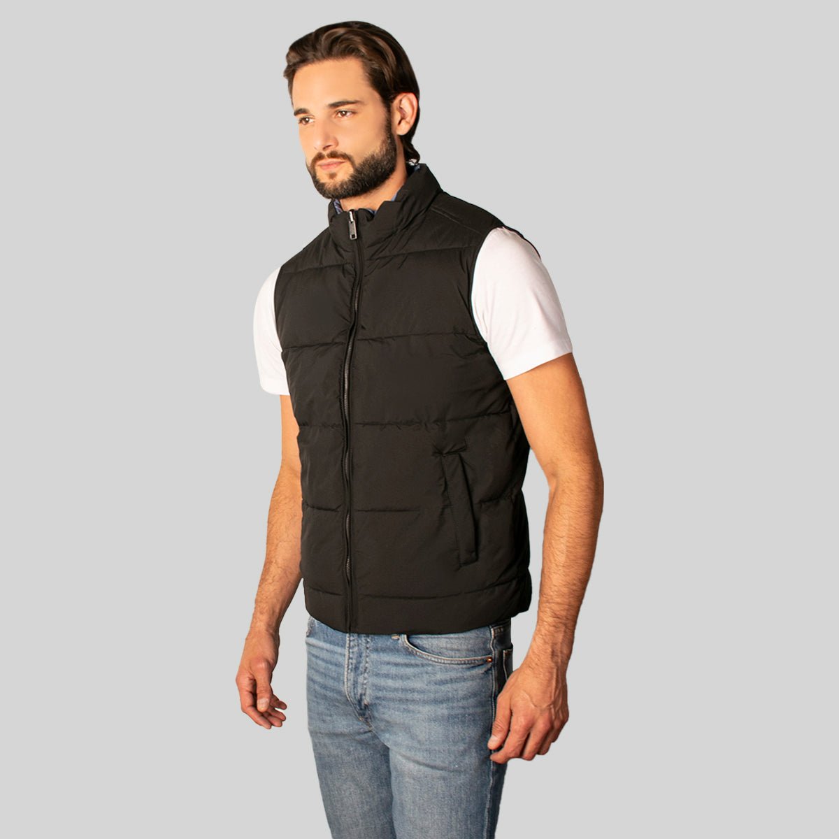 Foto 4 pulgar | Chaleco Greenlander Reversible Casual Cómodo Para Hombre