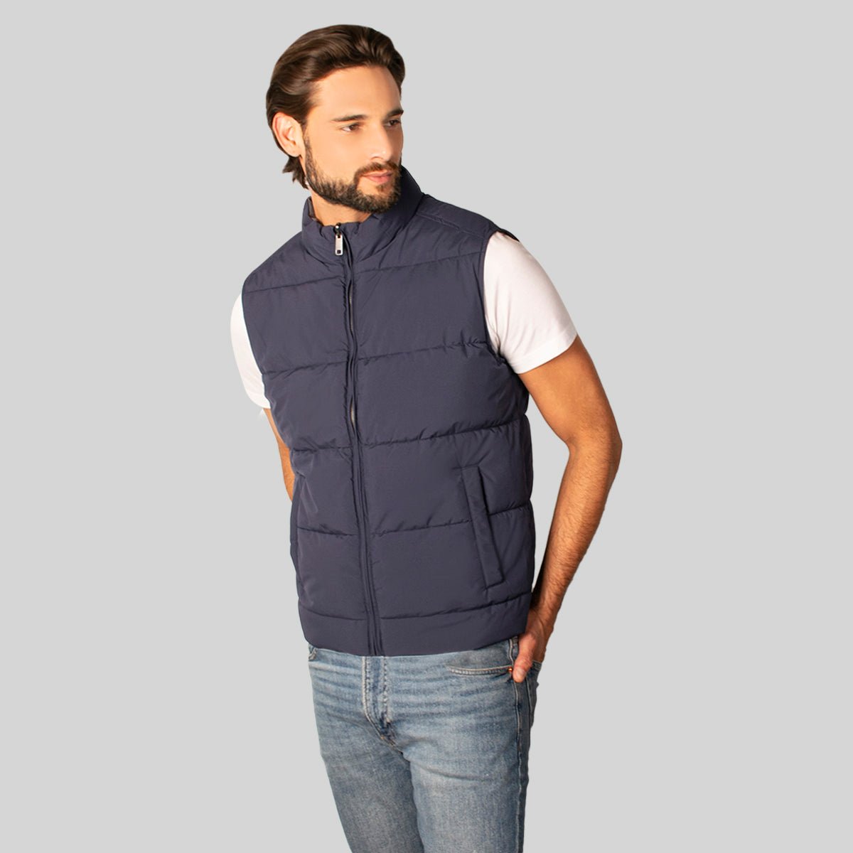 Foto 4 pulgar | Chaleco Greenlander Reversible Casual Cómodo Para Hombre