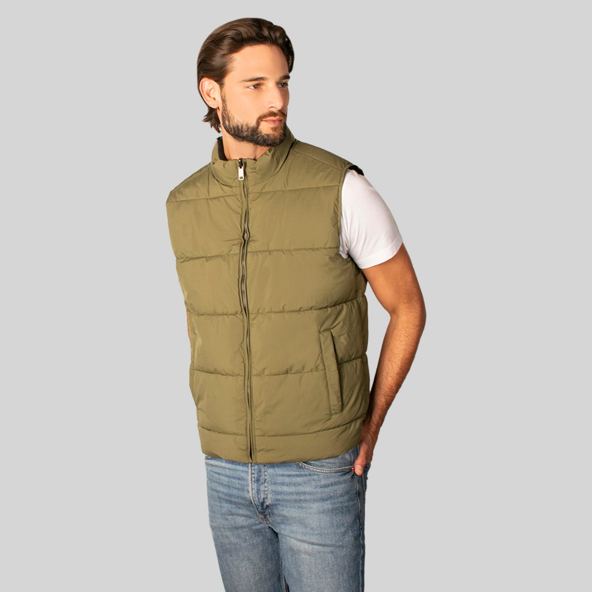 Foto 4 pulgar | Chaleco Greenlander Reversible Casual Cómodo Para Hombre