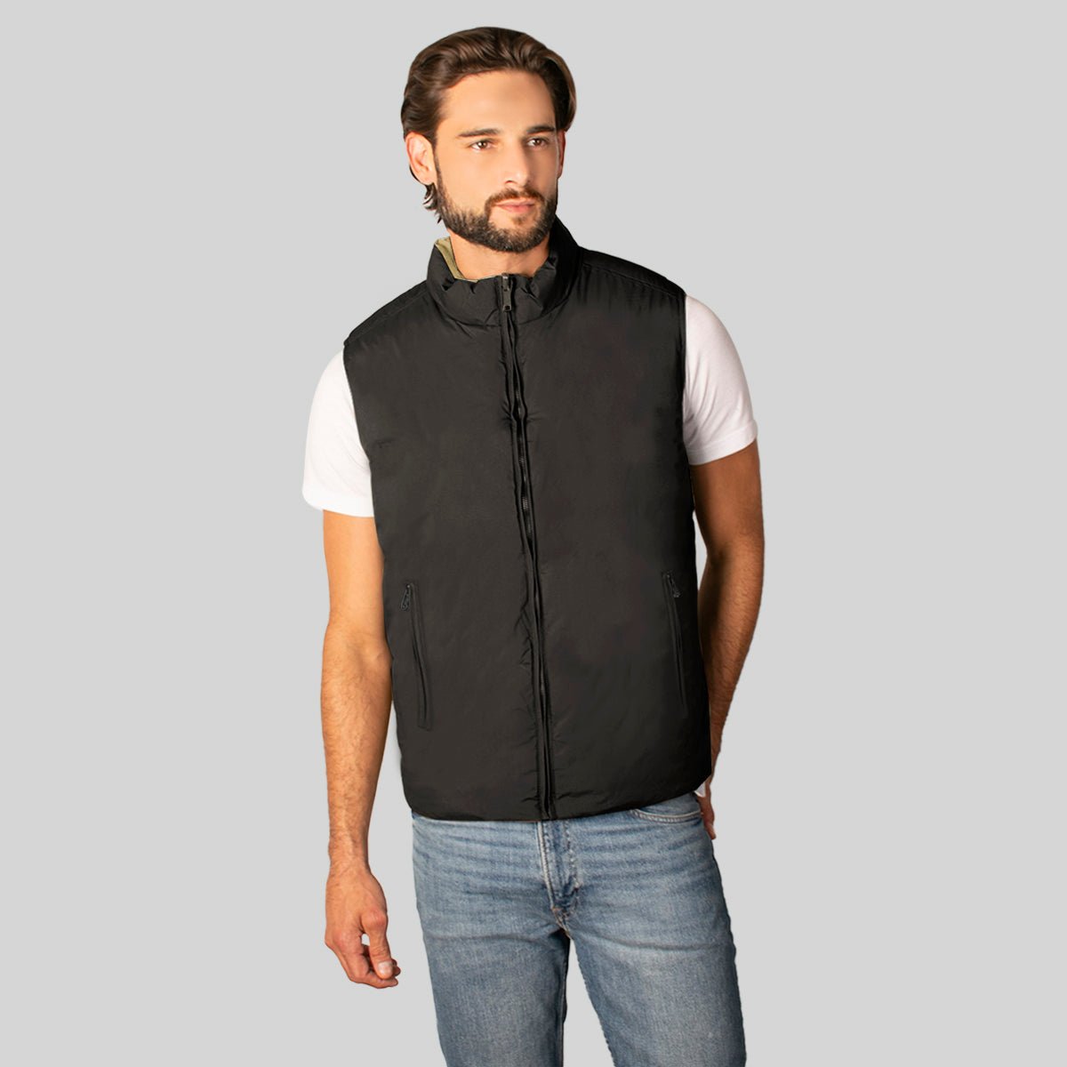Foto 7 pulgar | Chaleco Greenlander Reversible Casual Cómodo Para Hombre