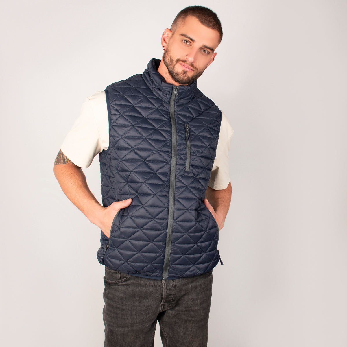 Foto 1 | Chaleco Greenlander Packable Capitonado Ligero Para Hombre