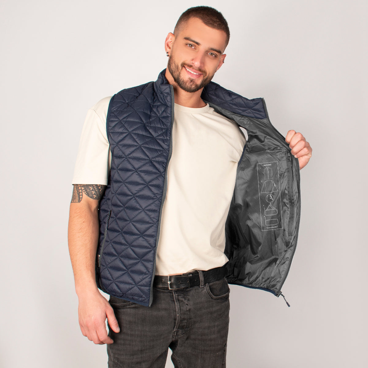 Foto 2 | Chaleco Greenlander Packable Capitonado Ligero Para Hombre
