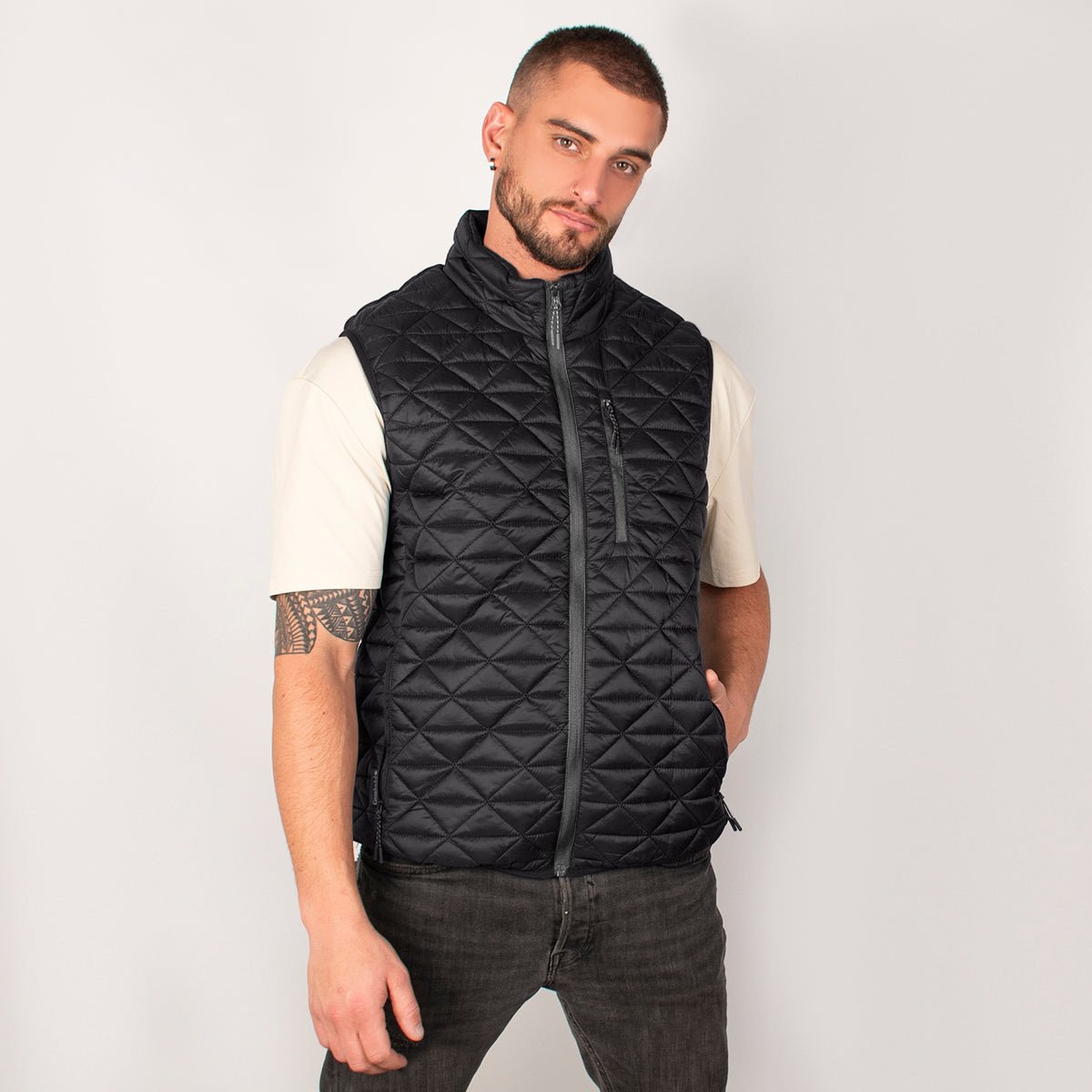 Foto 1 | Chaleco Greenlander Packable Capitonado Ligero Para Hombre