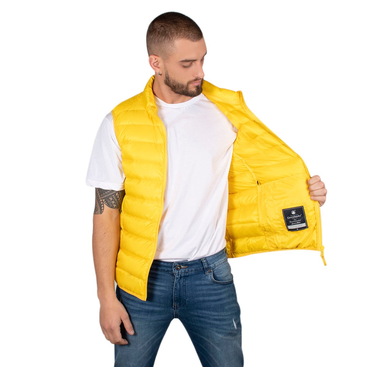 Foto 2 | Chaleco Greenlander De Pluma Ligera Con Bolsa Transportable Para Hombre