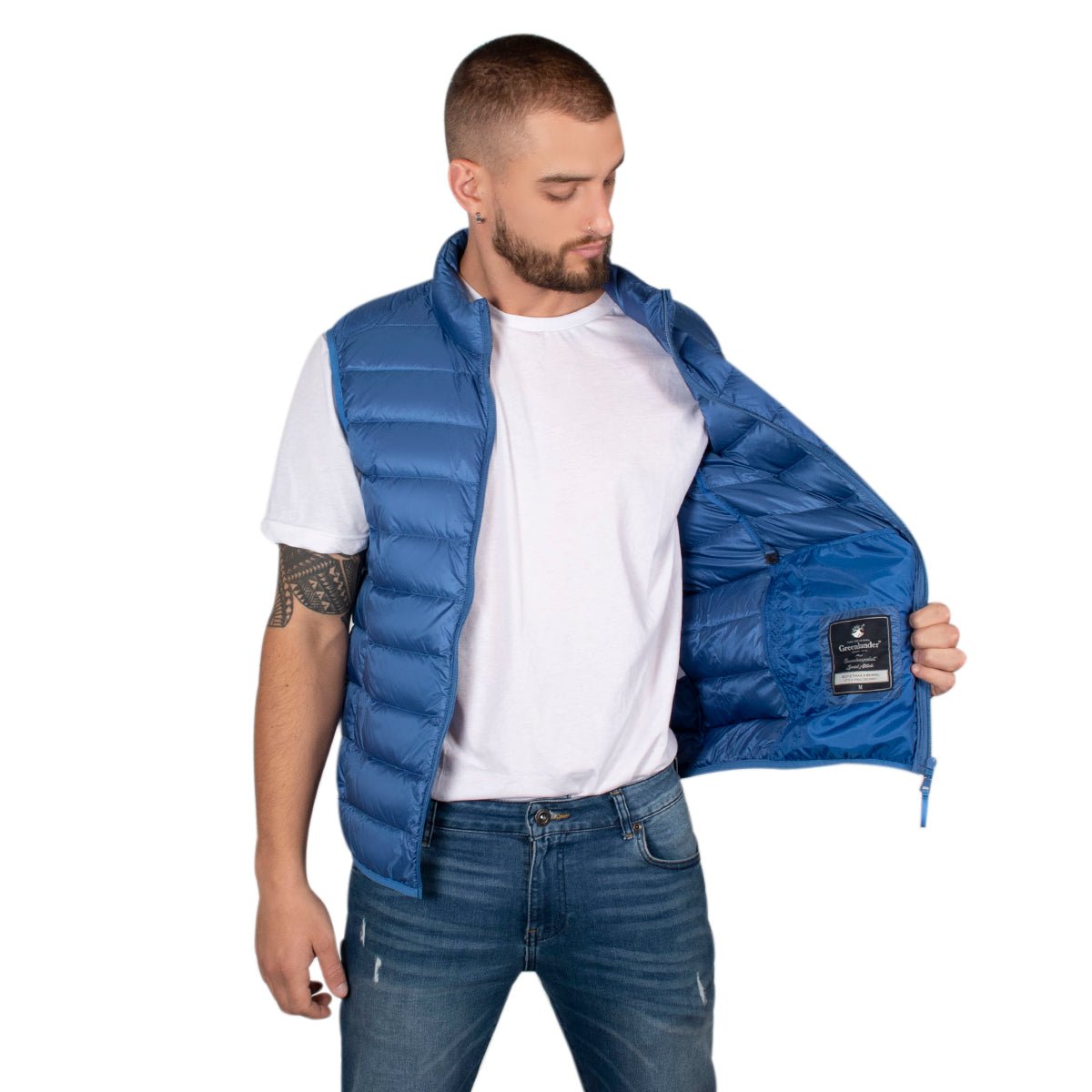 Foto 3 pulgar | Chaleco Greenlander De Pluma Ligera Con Bolsa Transportable Para Hombre