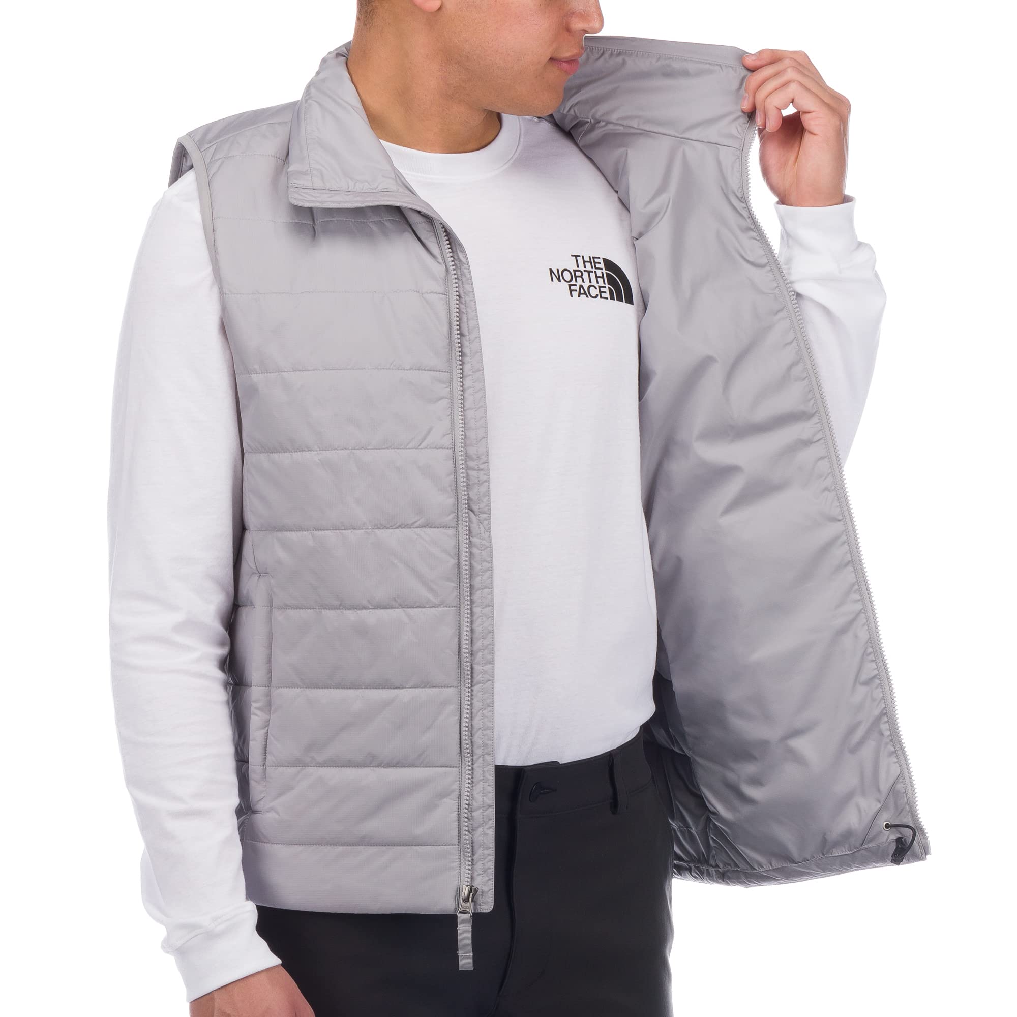 Foto 5 pulgar | Chaleco The North Face Flare Para Hombre, Color Gris Meldo, Heatseeker Eco - Venta Internacional.