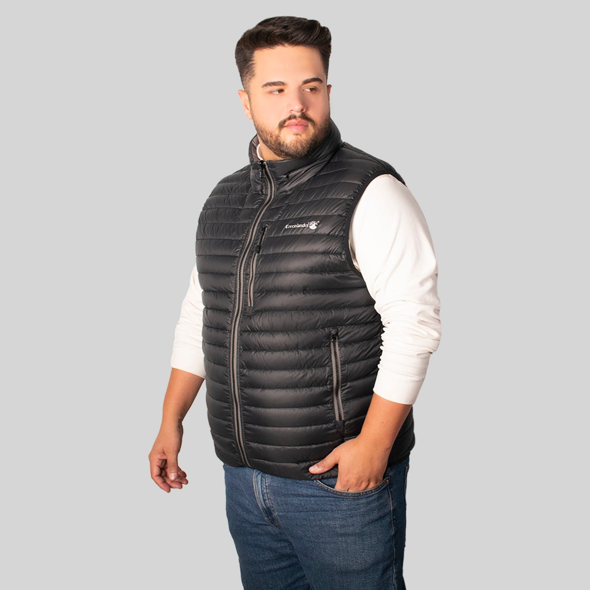 Foto 6 pulgar | Chaleco Greenlander Gorro Oculto Tallas Extra Para Hombre