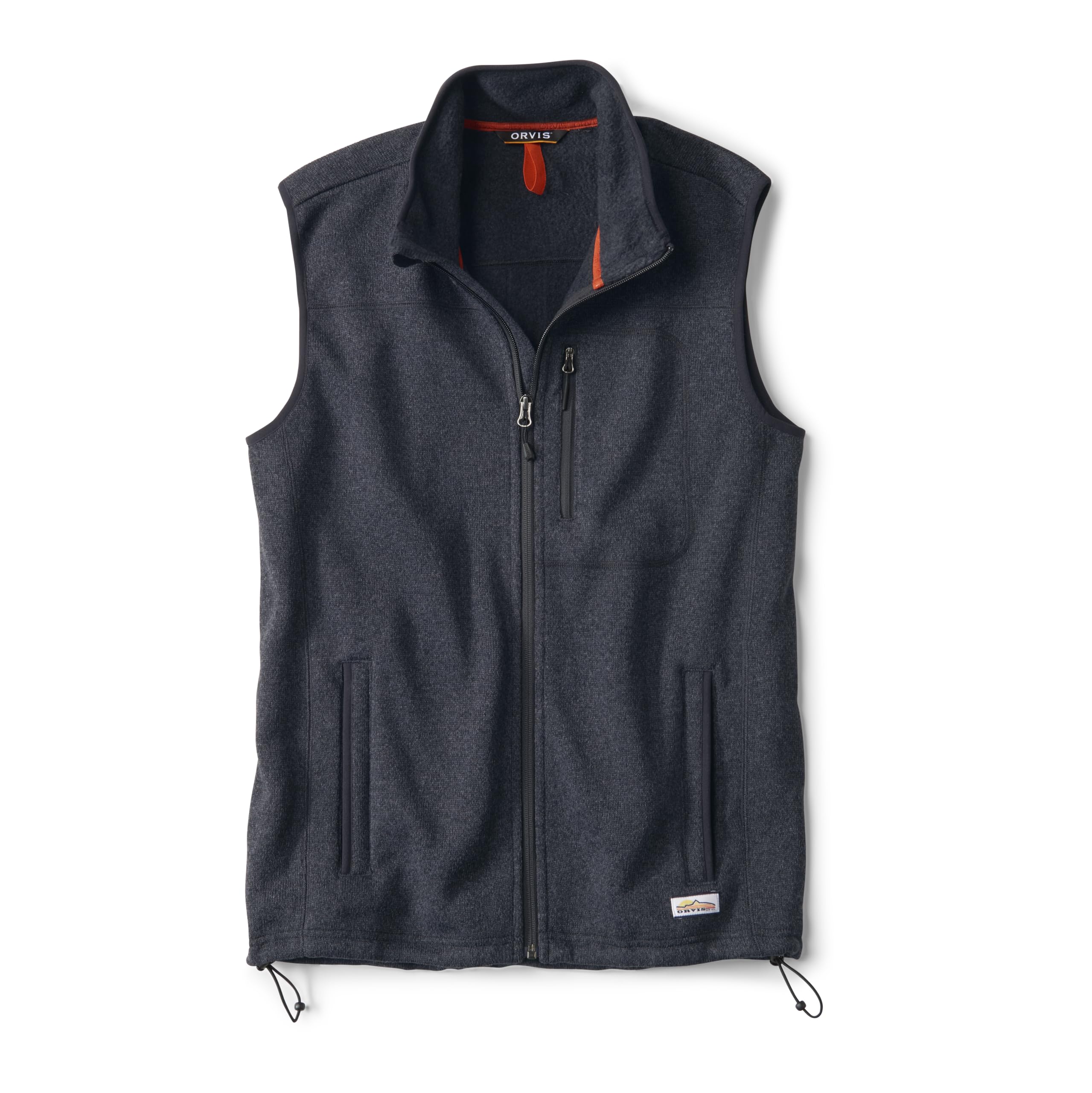 Chaleco Polar Orvis Recycled Para Hombre Negro Talla L - Venta Internacional.