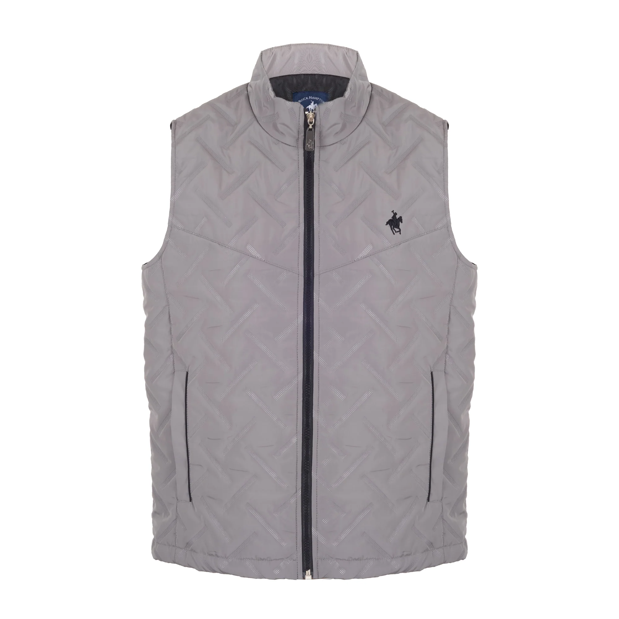 Foto 1 | Chaleco En Poliester Fino Doble Vista Color Gris Rock Hampton Polo Team