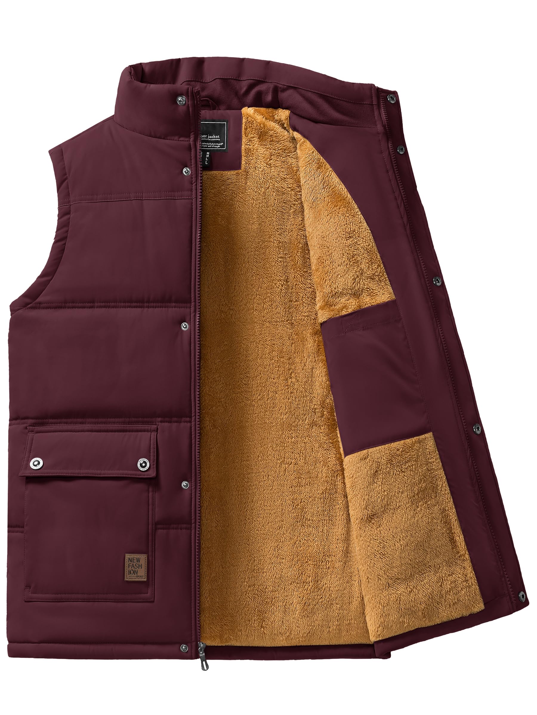 Foto 3 pulgar | Chaleco De Invierno Tacvasen Chaqueta Sin Mangas Con Forro Polar Grueso Para Hombre - Venta Internacional.
