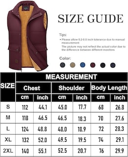 Foto 7 | Chaleco De Invierno Tacvasen Chaqueta Sin Mangas Con Forro Polar Grueso Para Hombre - Venta Internacional.