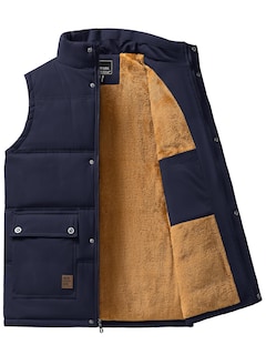 Foto 2 | Chaleco Tacvasen Para Hombre, Forro Polar Cálido Con Cremallera Completa, Para Exteriores - Venta Internacional.