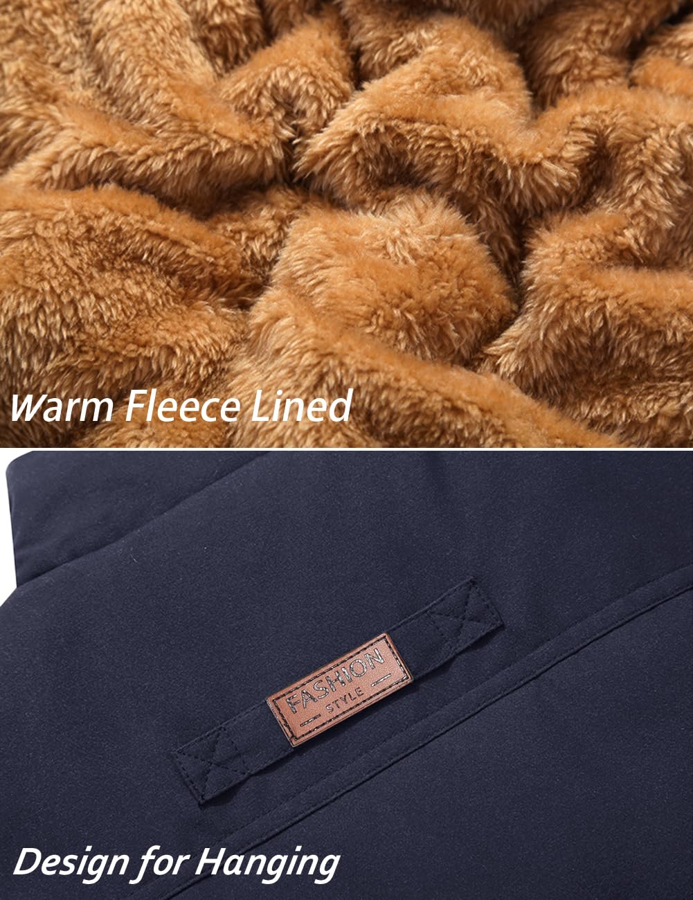 Foto 4 pulgar | Chaleco Tacvasen Para Hombre, Forro Polar Cálido Con Cremallera Completa, Para Exteriores - Venta Internacional.