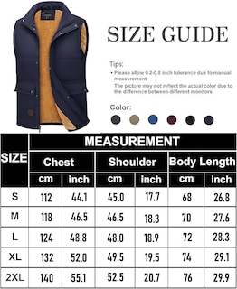 Foto 7 | Chaleco Tacvasen Para Hombre, Forro Polar Cálido Con Cremallera Completa, Para Exteriores - Venta Internacional.